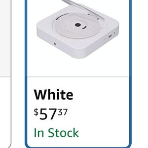 Wall Mount CD Player,Radio. Bluetooth Compatible